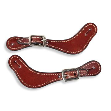 "Round Style" Leather Spur Straps Child