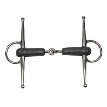 Rubber Snaffle Bit with Shaft 