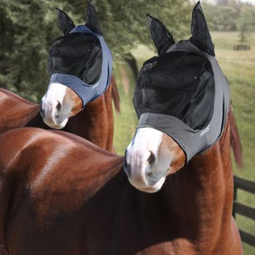 Máscara Horses en Licra con Malla Larga para los Ojos 