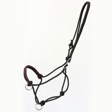 Sidepull Rope Halter with Braided Noseband Silver Horse