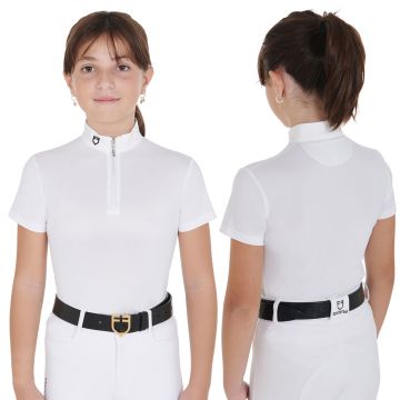 Equestro Lusineh Girl's Competition Shirt Short Sleeve