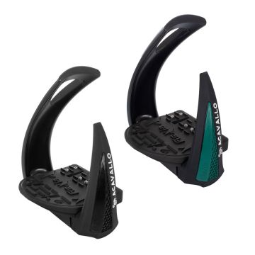 Acavallo Flex Stirrups with Flexible Footplate and Silicone Arch