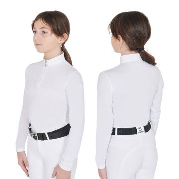 Polo Concours Fille Equestro Anahid Manches Longues Anti Rayons UV