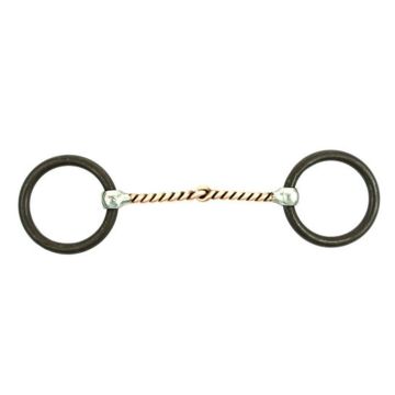 Pool's Western Copper Twisted Wire Ring Snaffle Bit