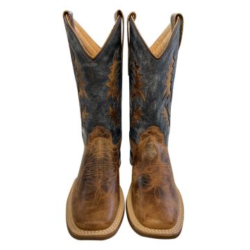 Old West Youth Blue Western Boots