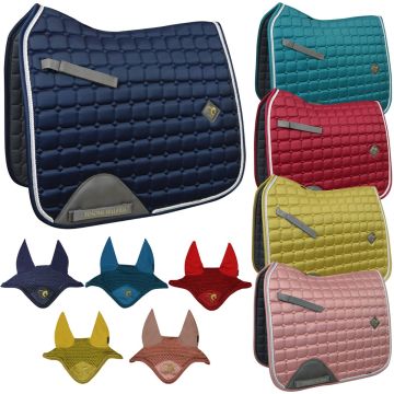 Tosoni Selleria Luxury Dressage Saddle Pad + Fly Hood Set
