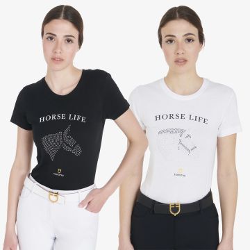 Camiseta Equitación Mujer Equestro Diamond Horse Life