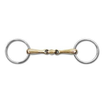 Copper Double-Jointed Snaffle Solid